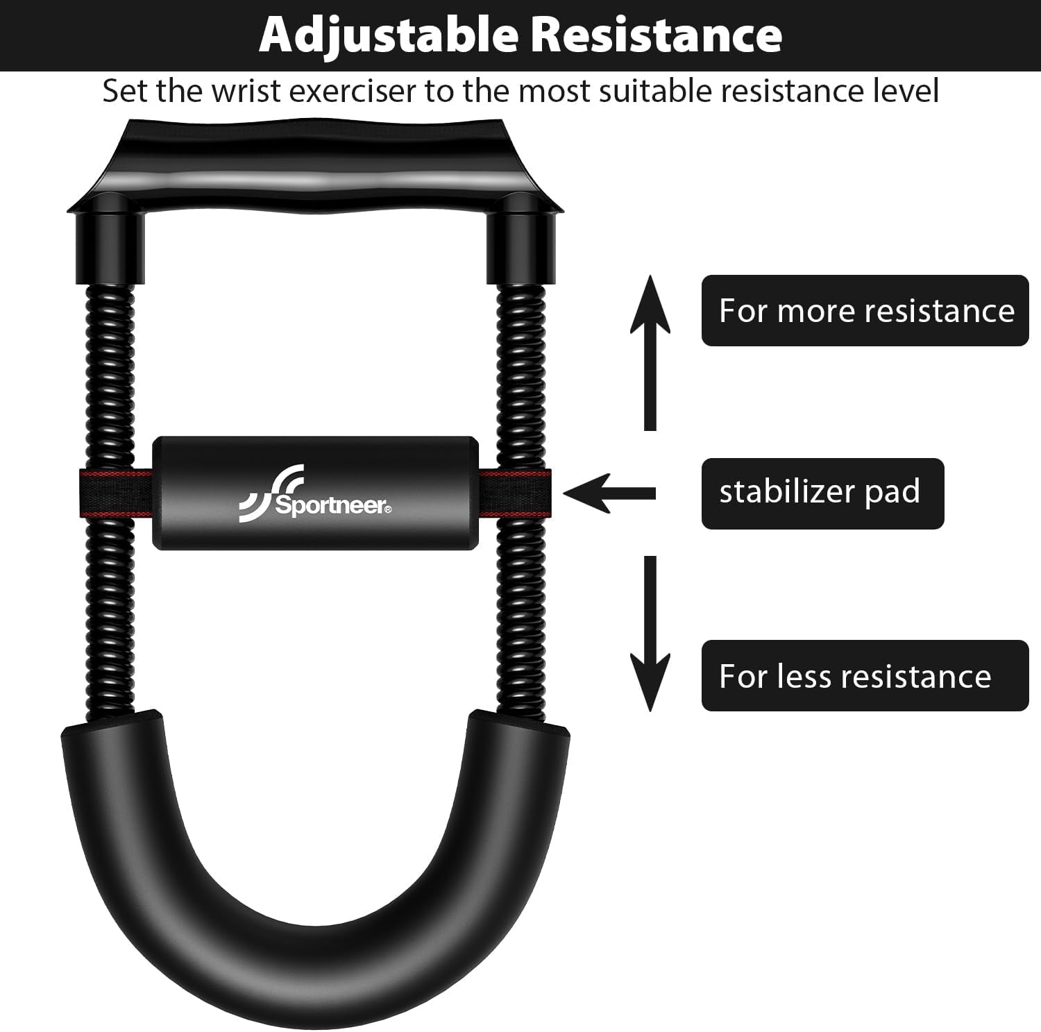 Adjustable Tension Forearm and Wrist Strengthener - Hand Grip Developer for Enhanced Arm Strength Training at Home, Suitable for Beginners and Professionals