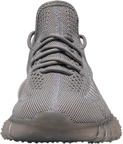 Men's Athletic Outdoor Walking and Running Shoes - Slip-On Fashion Sneakers in Dark Grey, Size 13