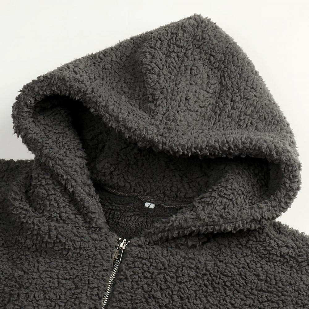 Women's Plaid Faux Fleece Long Sleeve Lapel Coat with Shearling Detail