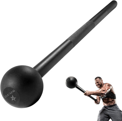 Steel Mace Bell for Comprehensive Strength Training - Full Body, Shoulder, Grip, and Forearm Workouts, Available in 5 to 30 LB Options for Men and Women