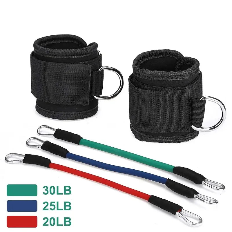 Premium Booty Leg Resistance Bands with Ankle Straps for Hip Fitness Training and Glute Workouts for Women