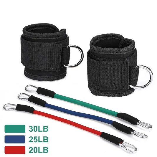 Premium Booty Leg Resistance Bands with Ankle Straps for Hip Fitness Training and Glute Workouts for Women
