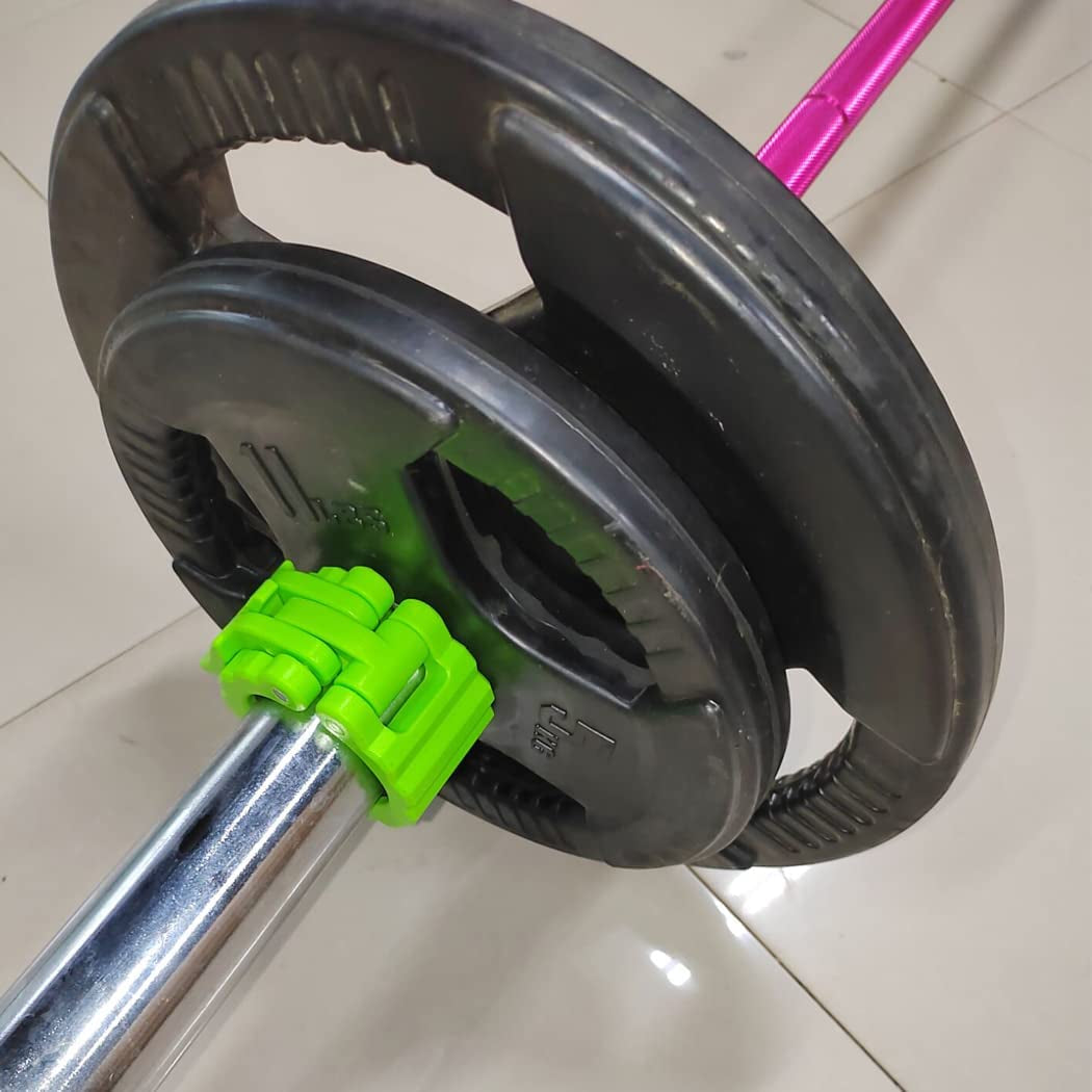 Olympic Barbell Clips - 2" Non-Slip Collars for Quick Release Locking in Weight Lifting and Fitness Training