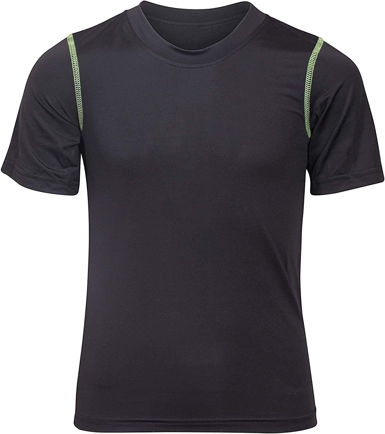 Boys' Athletic Performance Dry Fit Short Sleeve Shirt - 4 Pack Youth Active T-Shirts